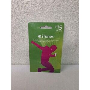 Apple iTunes $15 Gift Card Music Band Vintage Card Unused